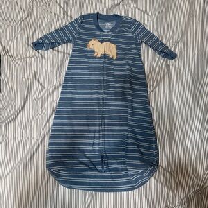 Carter's Navy Striped Sleep Sack with Bear